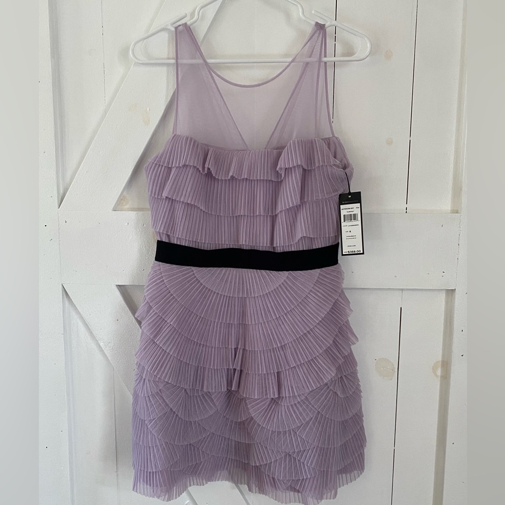 BCBG MaxAzria lavender cocktail dress